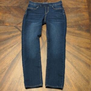 Old Navy Girls Skinny Jeans Size 10-12 Regular Dark Wash Pull-On Jeggings